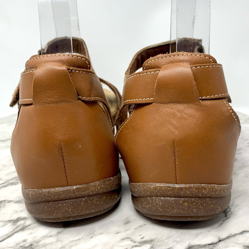 Clarks Roseville Cove Multi Strap Comfort Brown Leather Sandals 9.5 Bohemian - Picture 5 of 16